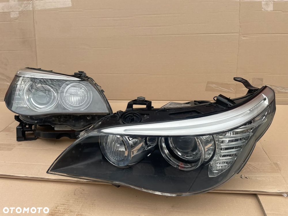 bmw e60 e61 lampy lampa lift xenon skrętny EUROPA  kompletne - 1