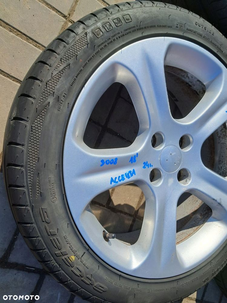 peugeot 3008 felgi aluminiowe 18" 9685121480 7,5j et29 4x108 - 2