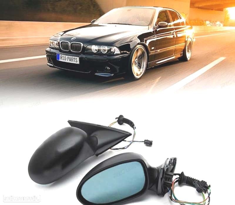 ESPELHOS RETROVISORES ELÉTRICOS BMW E39 97-02 CALEFACTABLES MANUAL LOOK M5 - 1