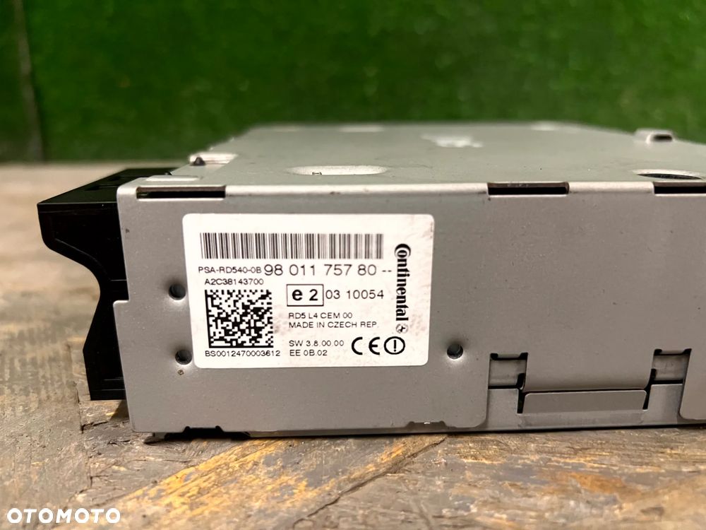 PEUGEOT 508 I 2010- RADIO RADIOODTWARZACZ CD 9801175780 - 3