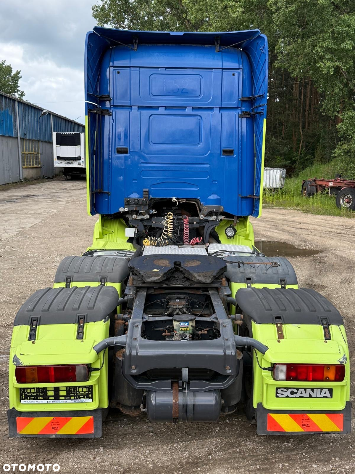 Scania R400 6x2 TOPLINE AUTOMAT RETARDER OŚ PODNOSZONA I SKRĘTNA FULLSPOJLERY KLIMA WEBASTO 2xALUTANK LODÓWKA EURO 5 2010 WAGA:8720kg DMC:50000kg - 8
