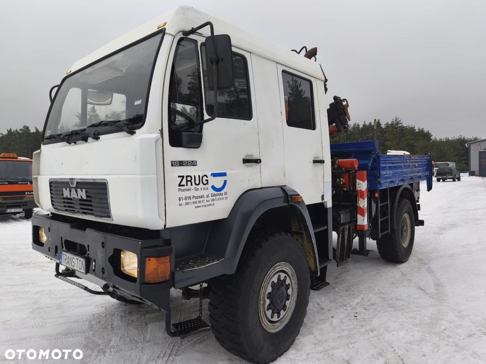 MAN 18-224 4x4 hds Atlas 80.1 7,2m balony do energetyki 7 miejsc - 2