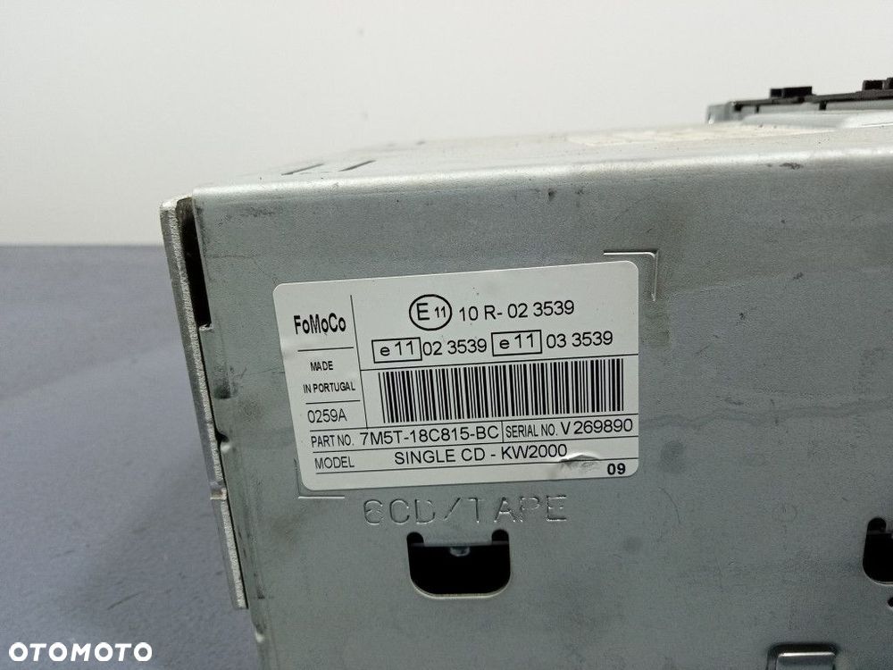 FORD FOCUS MK2 RADIO ODTWARZACZ CD 7M5T-18C815-BC - 4