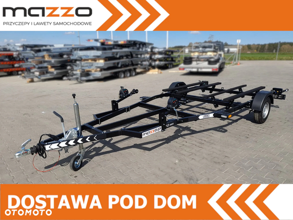 Lorries DOSTAWA przyczepa na 2 skutery wodne DMC1300kg LAMPY LED lakierowana z płozami, wodoodporne łożyska