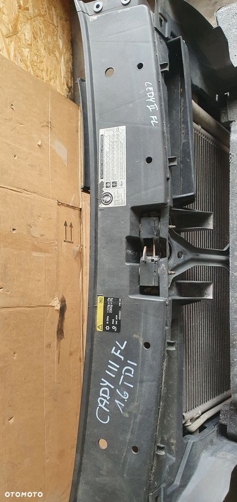 Pas przedni kompletny chłodnice wentylatory belka VW Caddy III Lift 1.6 TDI - 11