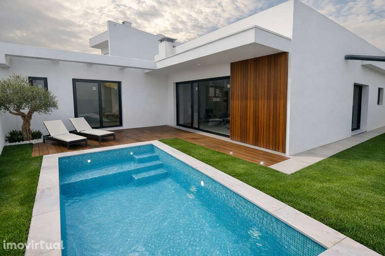 Moradia isolada térrea T4 com 2 Suítes e Piscina - Grande imagem: 3/16