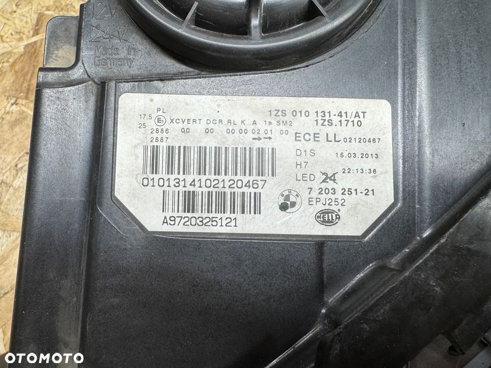 Przednia lewa przednia prawa lampa bmw 5 f10 f11 xenon skrętne komplet - 5