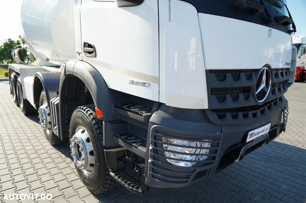 Mercedes-Benz AROCS 3240 / GRUSZKA 9 M3 / 8x4 / BETONOMIESZARKA / SCHWING STETTER / AUTOMAT / OPONY 100% / EURO 6 - 10