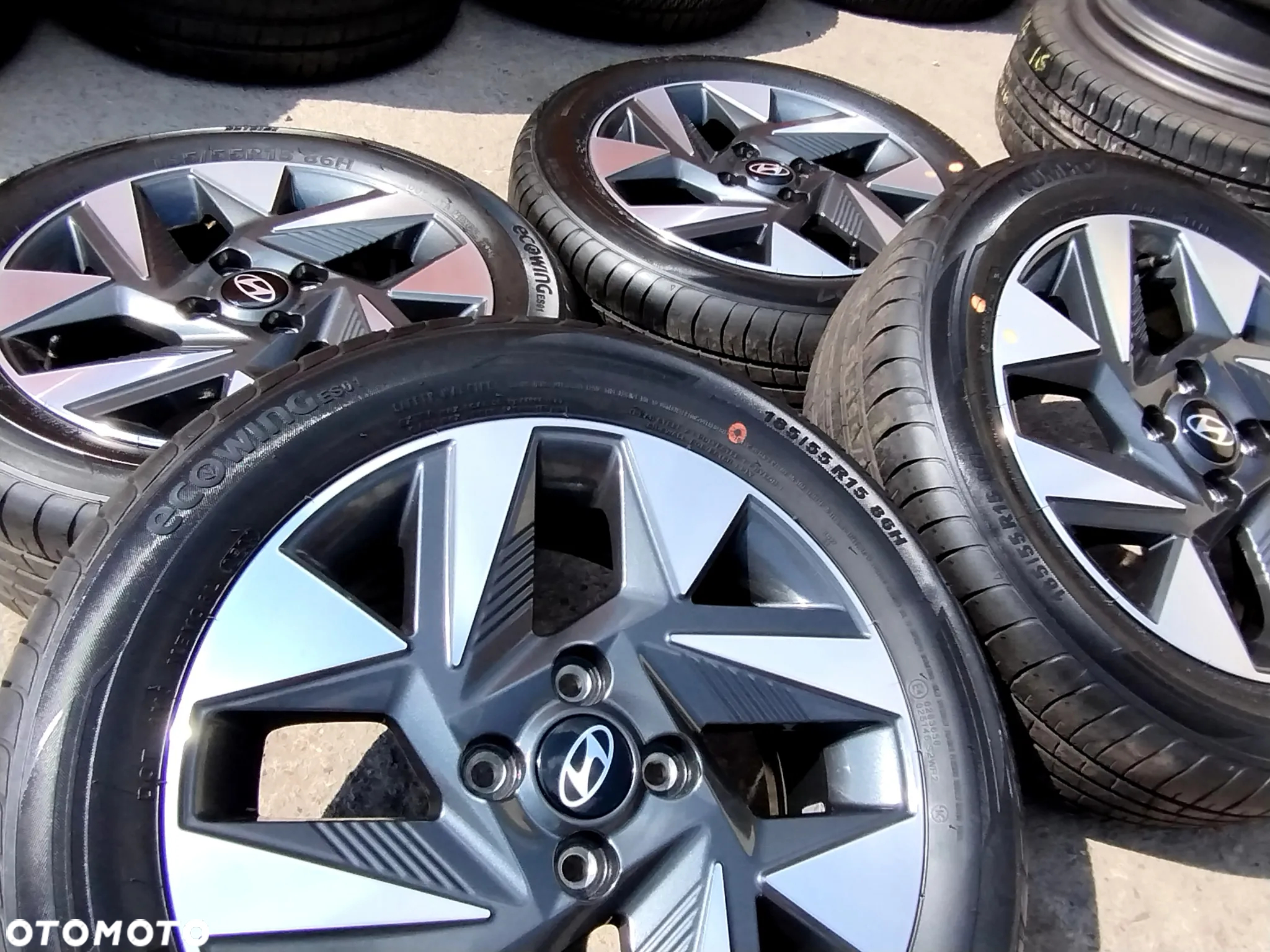 4x100 Felgi Aluminiowe Alufelgi 15 Koła Letnie Lato HYUNDAI ACCENT GETZ I10 KIA RIO PICANTO X CROSS Legnica ALU-RAD 185/55 23r. J.NOWE - 13