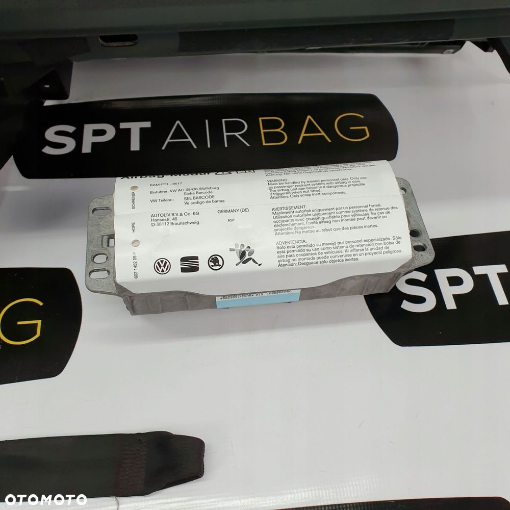 VW EOS DESKA ROZDZIELCZA KONSOLA KOKPIT PULPIT PODUSZKI AIRBAG AIR BAG PASY KIT SET - 6