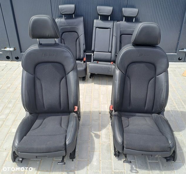 audi q5 8r fotele siedzenia środek kanapa półskóra s-line eu - 1