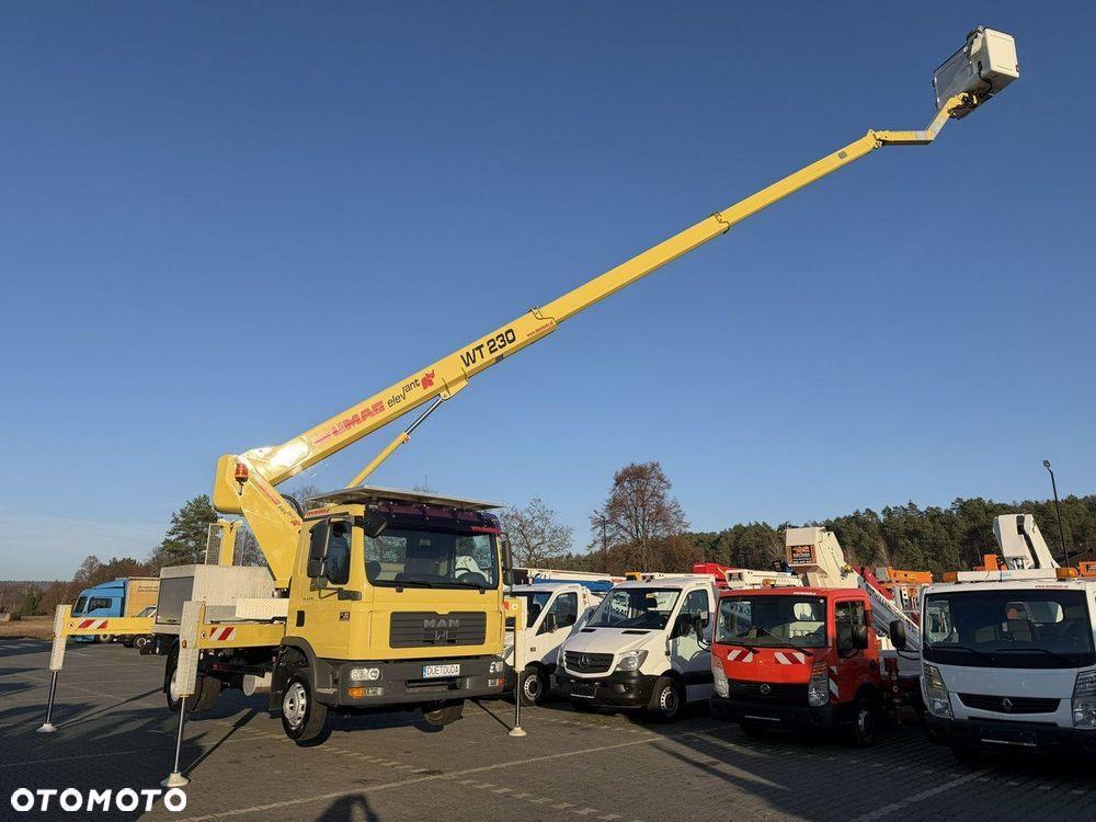 MAN TGL 8.210 Zwyżka WUMAG WT 230 23m w bok 18m podnośnik - 7