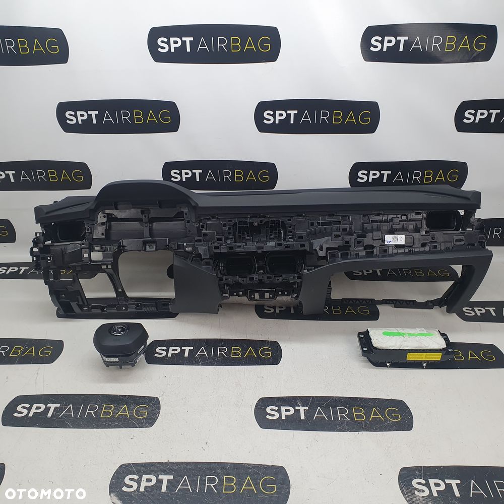 SKODA SUPERB IV 4 DESKA KONSOLA GUMA PODUSZKI AIRBAG KIT SET - 1