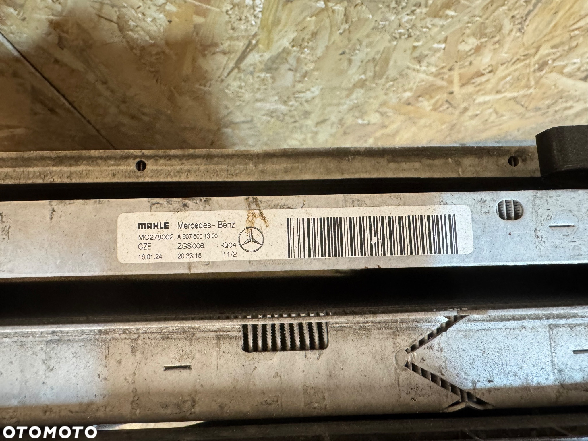 Maska zderzaka lampa komplet chłodnic Mercedes sprinter 907 910 - 19