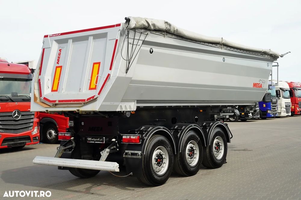 Mega BASCULATOR / 26 m3 / OȚEL / STANDARD / AXĂ RIDICATĂ / SAF NOU - 7