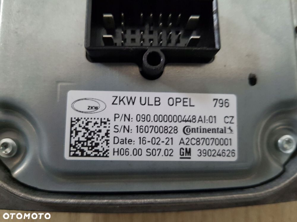 opel astra 5 k moduł przetwornica led 39024626 - 4