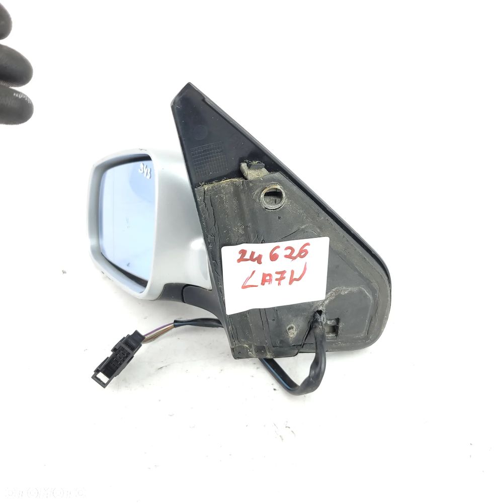 VW GOLF IV 4 BORA LUSTERKO LEWE ELEKTRYCZNE 5 PIN LA7W SREBRNE - 5