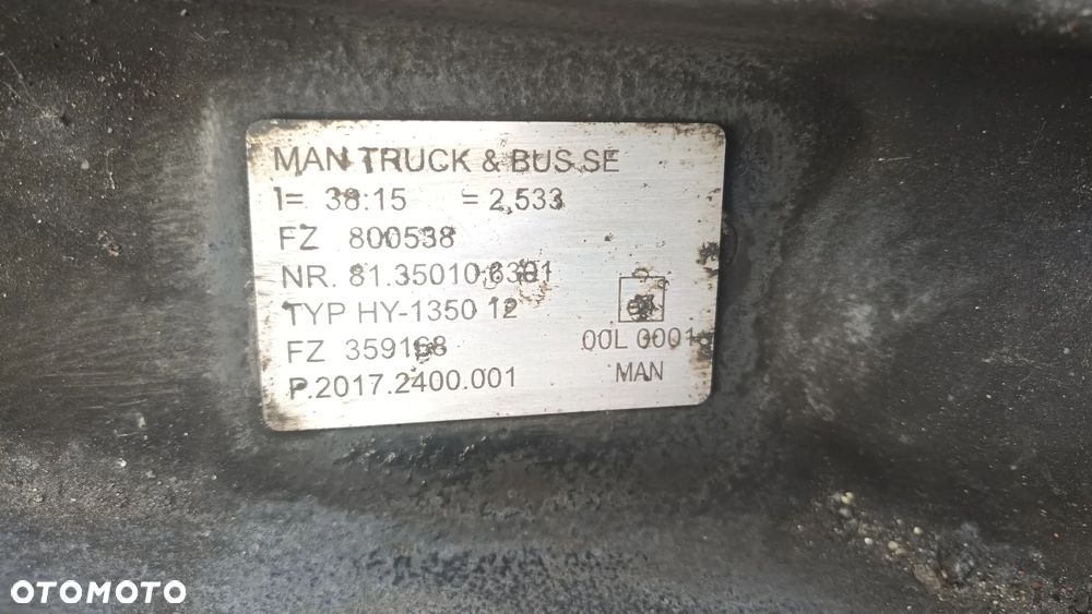 MOST TYLNY 81350106301 MAN 2020 rok 38:15 =2.553 - 4