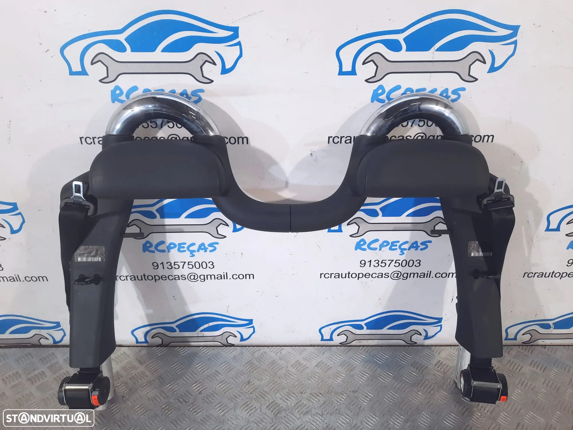 BARRAS ANTICAPOTAMENTO PROTEÇÃO MINI COOPER S R52 CABRIO 54607117905 7117905 ROLL BAR ROLLOVER DEFLETOR VENTO ANTI-CAPOTAMENTO - 4