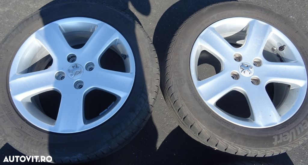 Jante aliaj Peugeot R16 cu cauciuc 205/55 R16 - 3