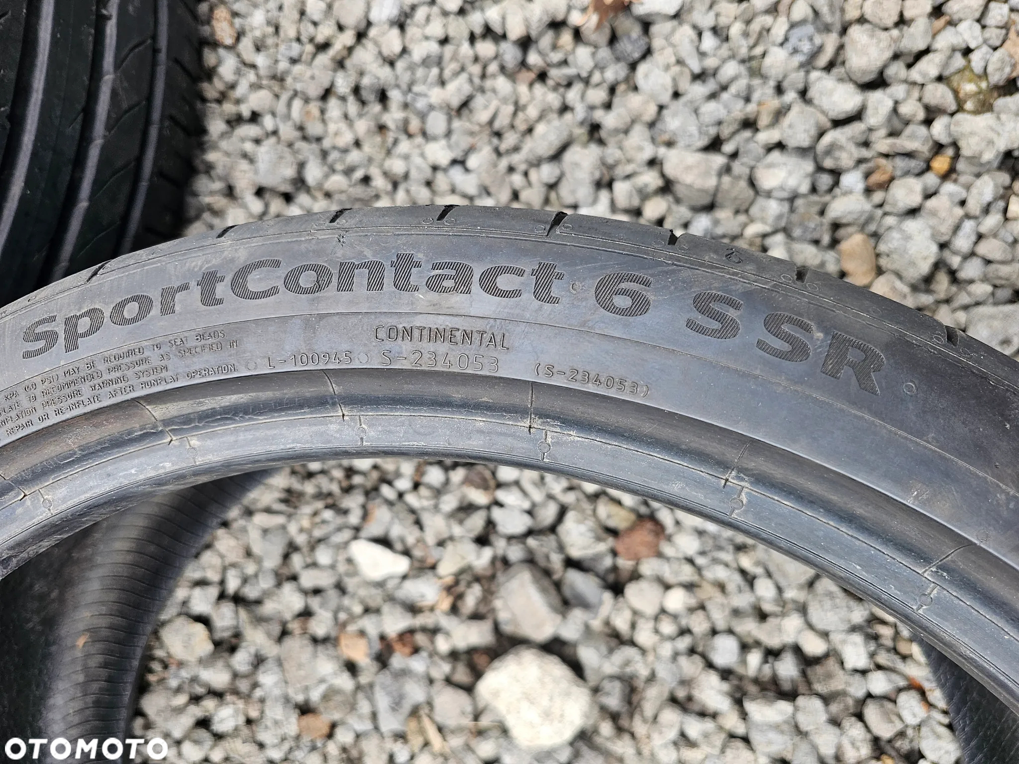 CONTINENTAL 245/35R20 95Y SPORTCONTACT 6 SSR (ZR) (1szt.) (1x5,0) (DOT: 1x3721) L651 - 4