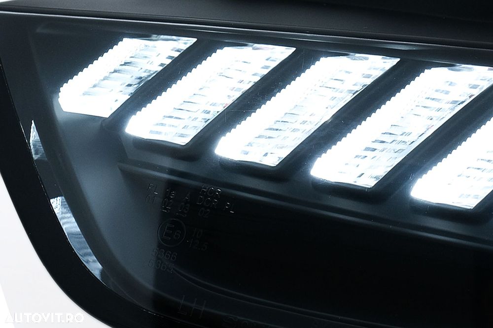 Faruri LED DRL compatibil cu Audi A4 B8.5 Facelift (2012-2015) Negru S - 4