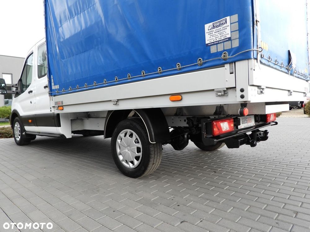 Ford TRANSIT SKRZYNIA PLANDEKA PODWÓJNA KABINA DOKA 7 MIEJSC TEMPOMAT LEDY KLIMATYZACJA  130KM - 15