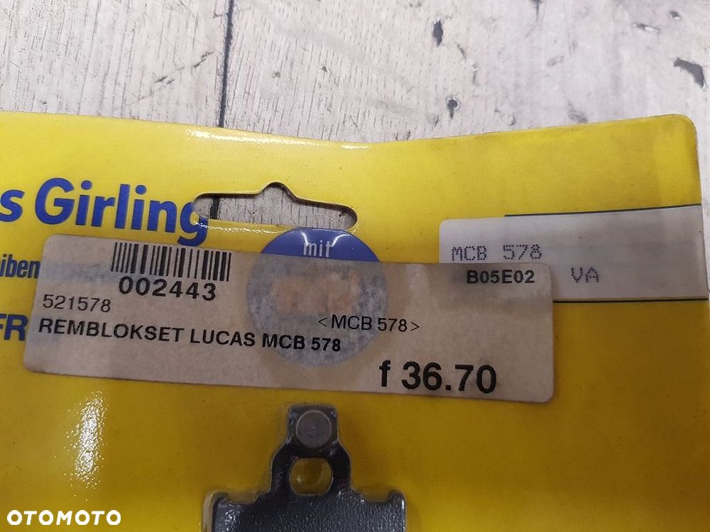 Klocki hamulcowe TRW-Lucas MCB 578 Aprilia Tuareg 50 Yamaha DT50 - 3