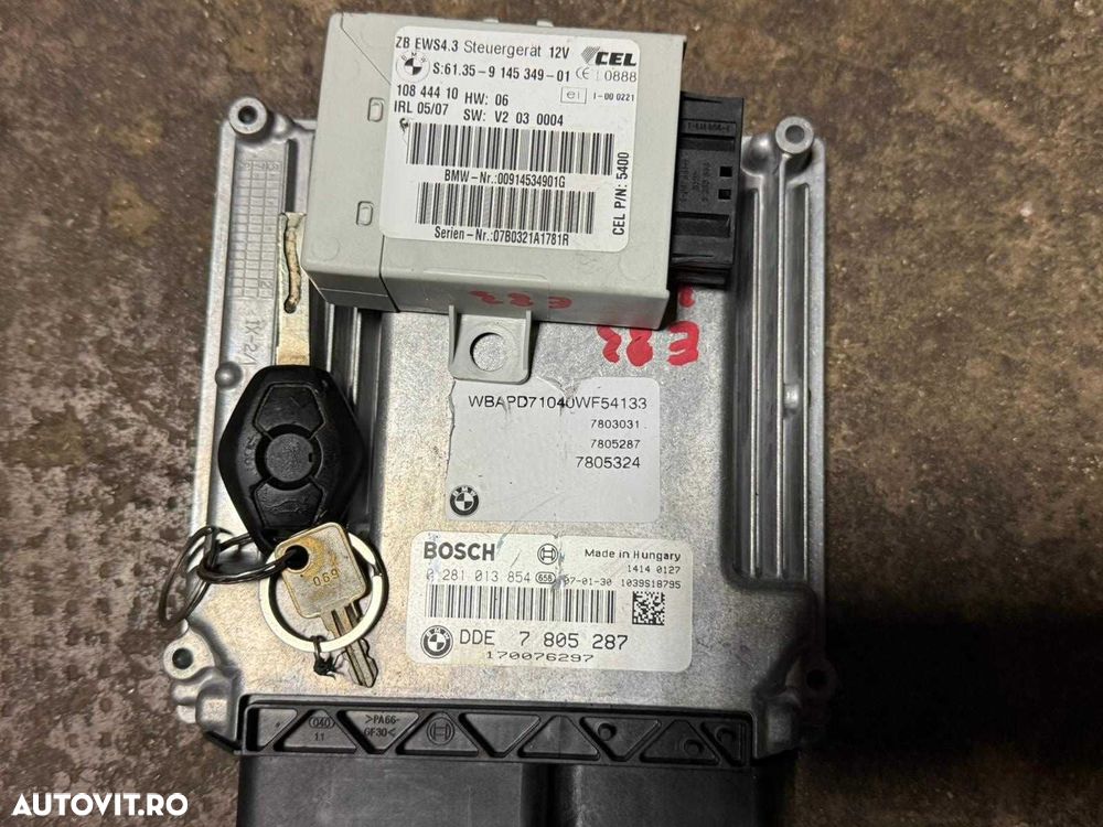 Kit pornire ecu calculator motor ews cheie BMW 3.5d 286 cai 7805287 - 1