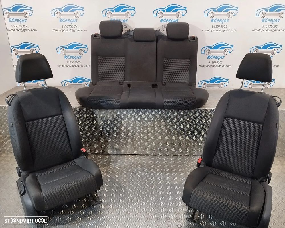 BANCO BANCOS RECLINÁVEIS VOLKSWAGEN VW GOLF VI MK6 TECIDO AIRBAG FRENTE FRONTAL TRASEIRO TRÁS - 1