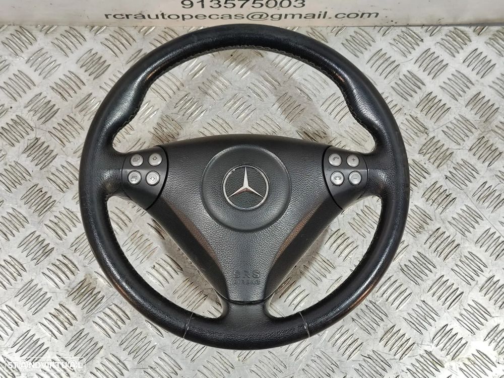 Volante Completo em Pele Multifunções Mercedes Benz SLK R171 - 11