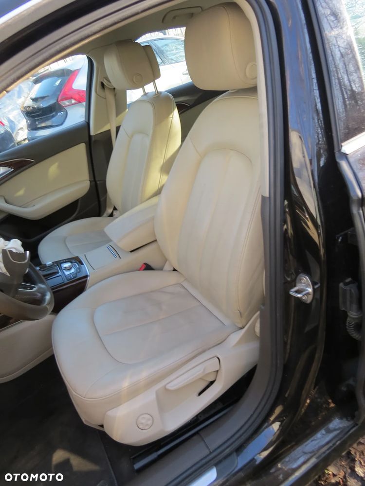 FOTELE SIEDZENIA SKÓRA BEŻ KOMPLET EUROPA SEDAN AUDI A6 C7 4G - 1