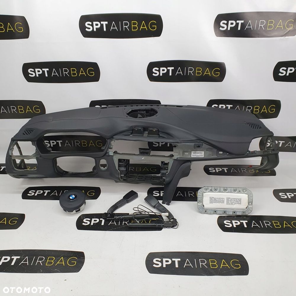 BMW 4 F32 F33 F36 DESKA ROZDZIELCZA KONSOLA KOKPIT PULPIT PODUSZKI AIRBAG AIR BAG NAPINACZE KIT SET - 1