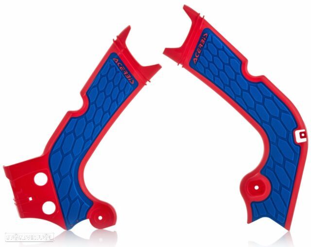 protetor chassis acerbis vermelho / azul honda crf 250 / 300 / 450 - 1