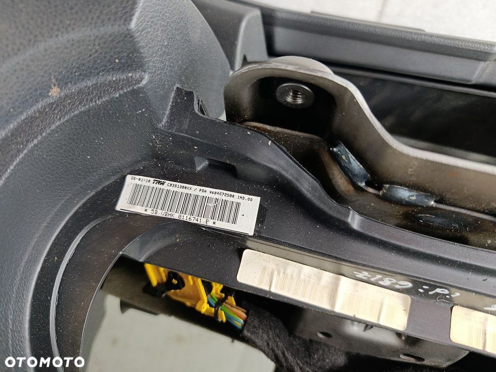 DESKA ROZDZIELCZA,KONSOLA PODUSZKI SENSOR PASY PEUGEOT 5008 9684672580 - 4