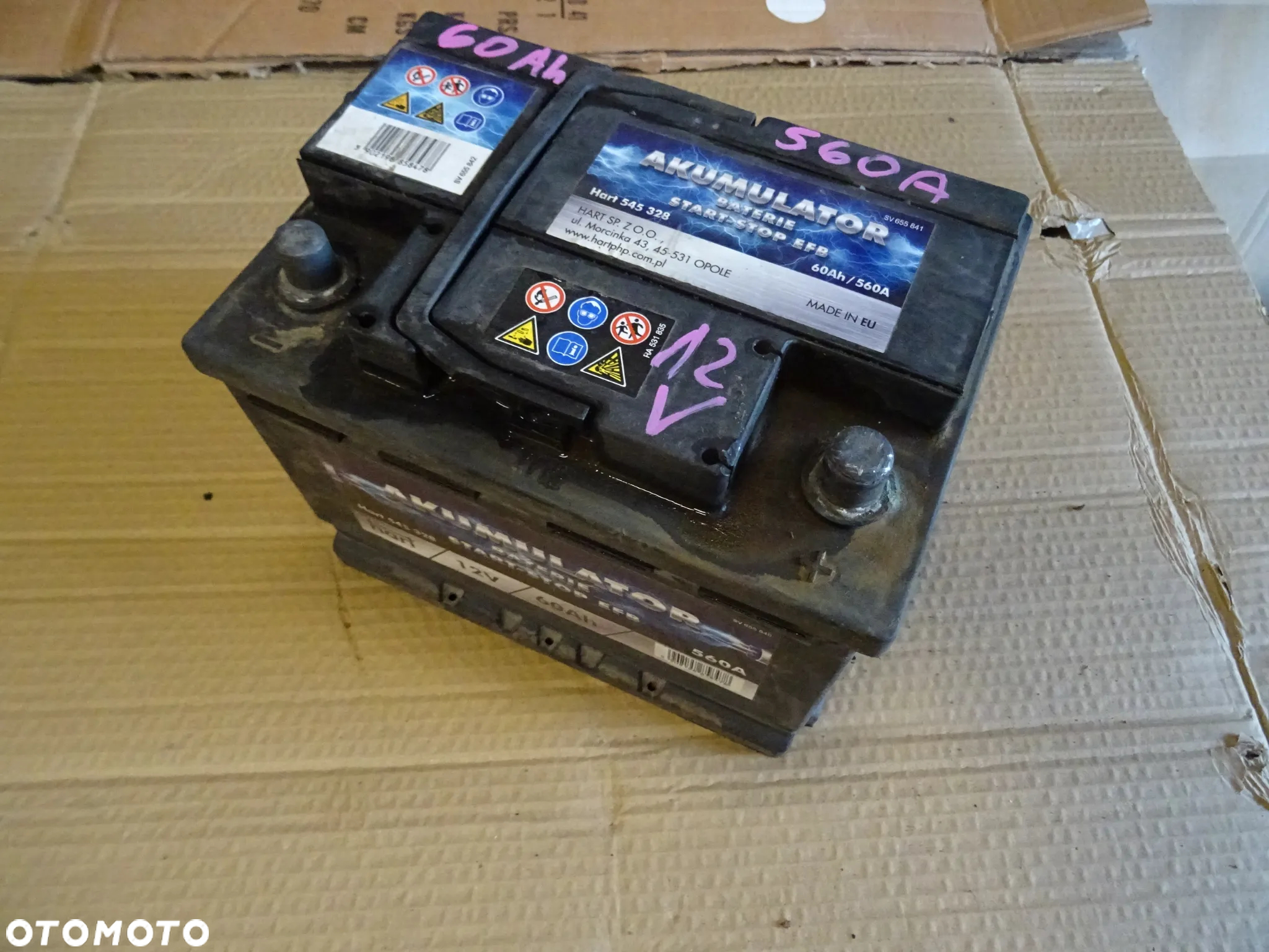 AKUMULATOR  60 Ah 560 A EN 12V - 5