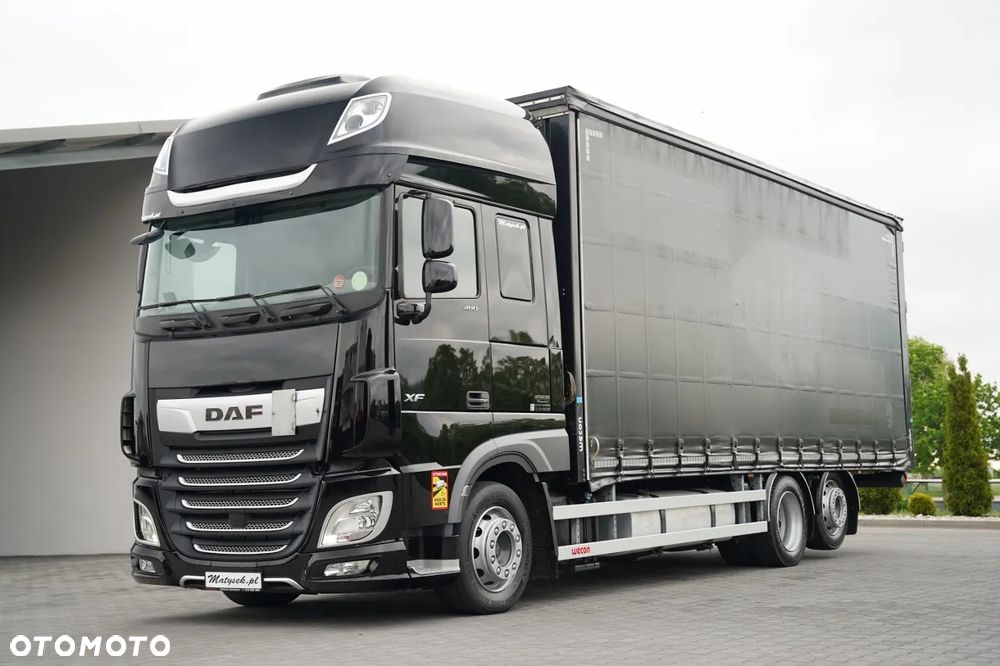 DAF XF 480 / FIRANKA 7,7 M / SSC / 6X2 / KLIMA POSTOJOWA / OŚ PODNOSZONA / - 1