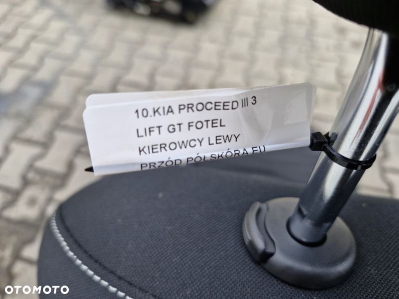 kia proceed pro ceed 3 iii lift gt fotel kierowcy lewy przód półskóra eu airbag - 10