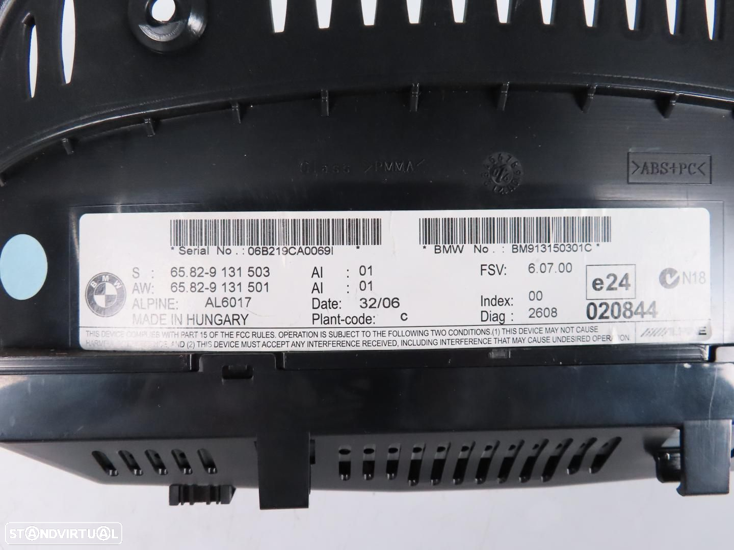 Monitor / Display Central 6.5 Usado / Original BMW 5 (E60)/BMW 5 Touring (E61)/B... - 7