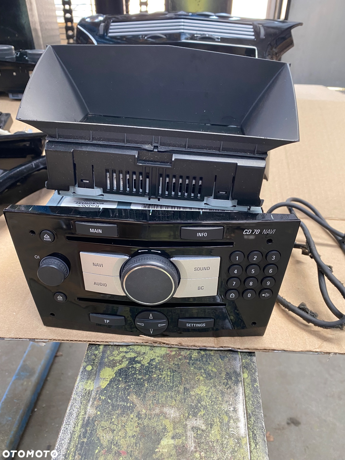OPEL ASTRA H III RADIO CD70 NAVI ZESTAW 13271255 13250616 13111166 DEKORY - 3