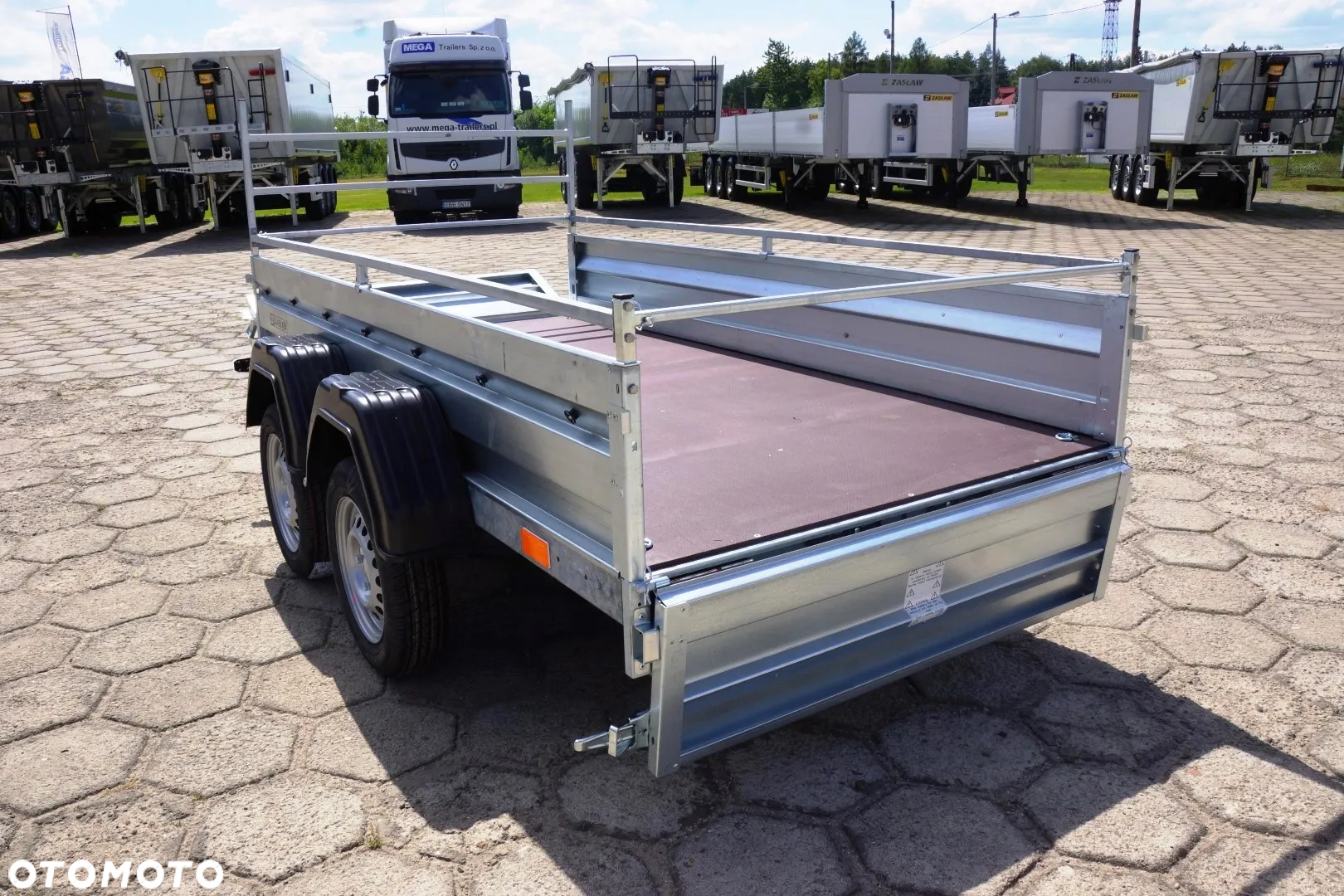Zaslaw 2 osie, przyczepa 750 KG BURTY UCHYLNE OCYNK !!! - 18