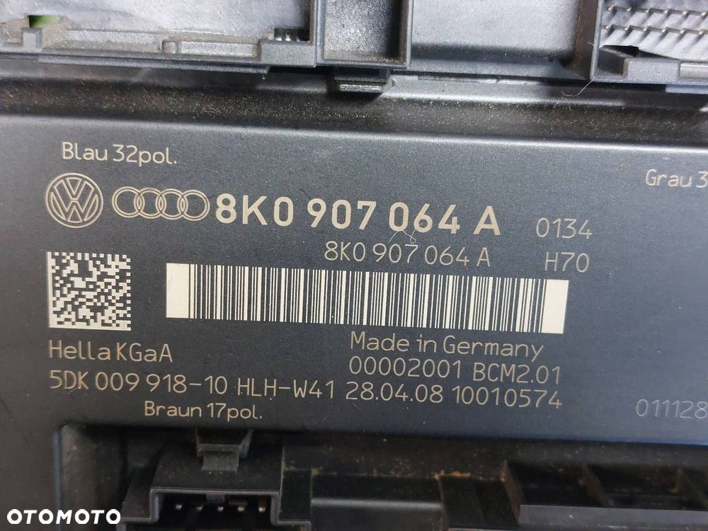 ZESTAW STARTOWY LICZNIK AUDI A4 B8 1.8 TFSI 8K1907115A 8K0920930A - 5