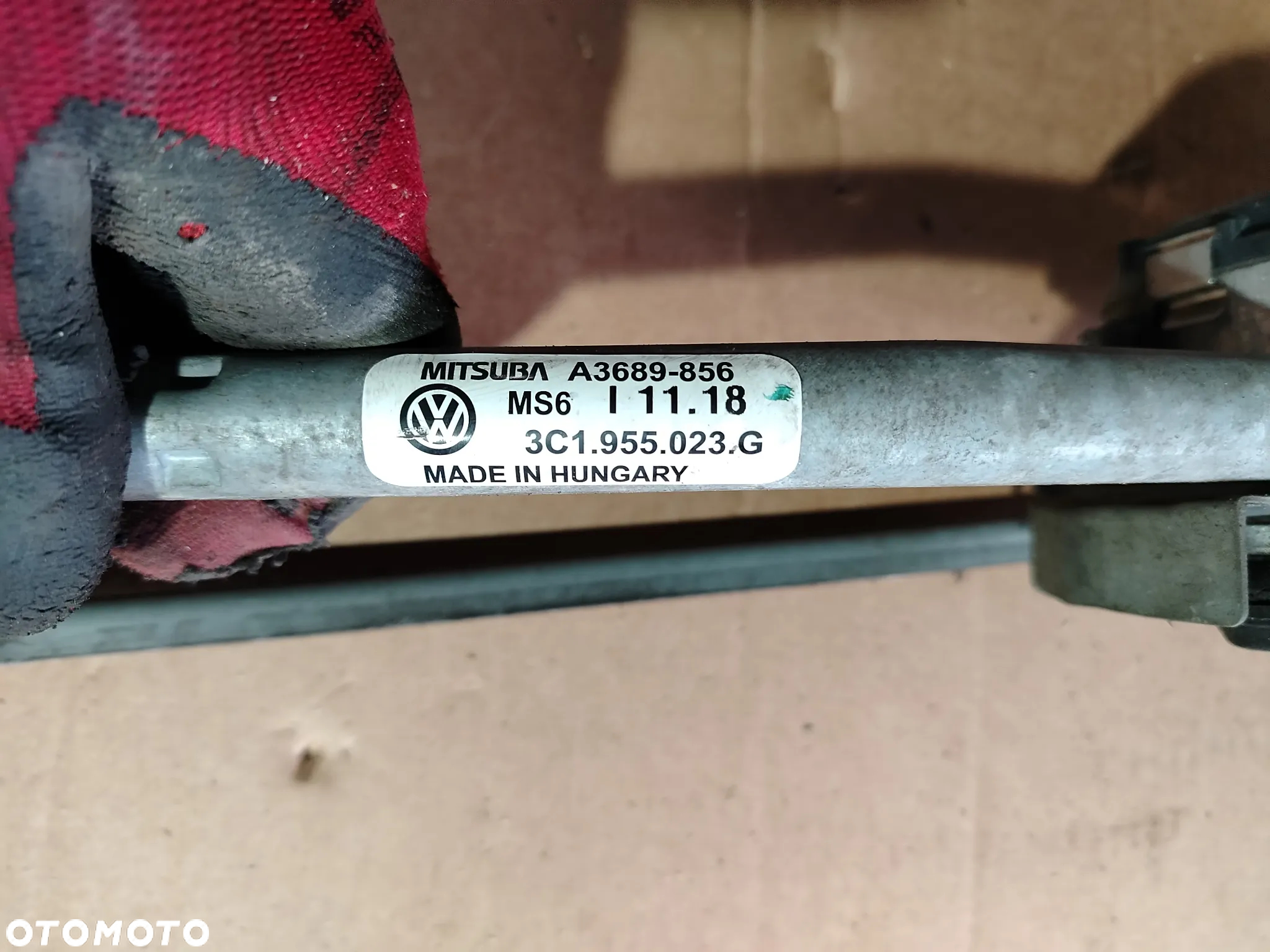 MECHANIZM WYCIERACZEK PRZÓD PRZEDNI VW PASSAT B6 EUROPA SILNICZEK KOMPLET - 2
