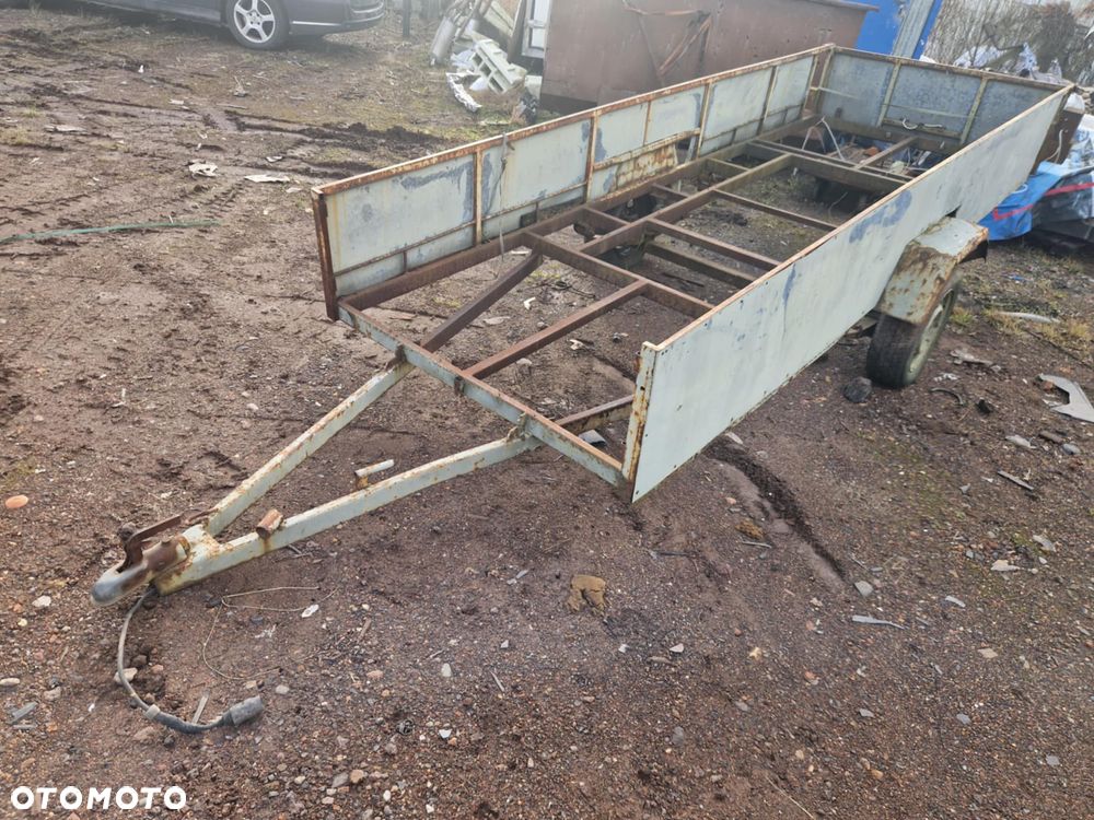 PRZYCZEPA SAM DŁUGA RAMA PRZYCZEPKI RESORY 4m / 1,4m - 1