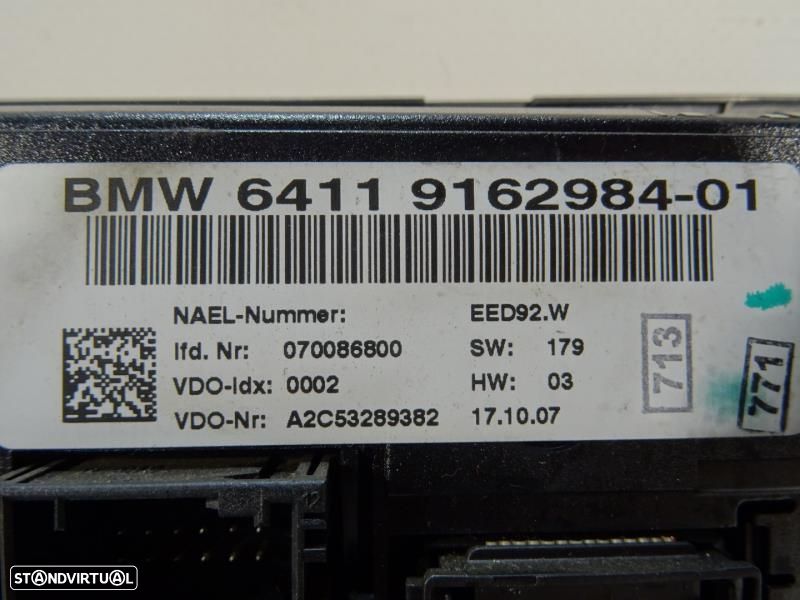Climatronic / Comando Sofagem / Chaufagem Bmw 3 Coupé (E92)  9162984 / - 8