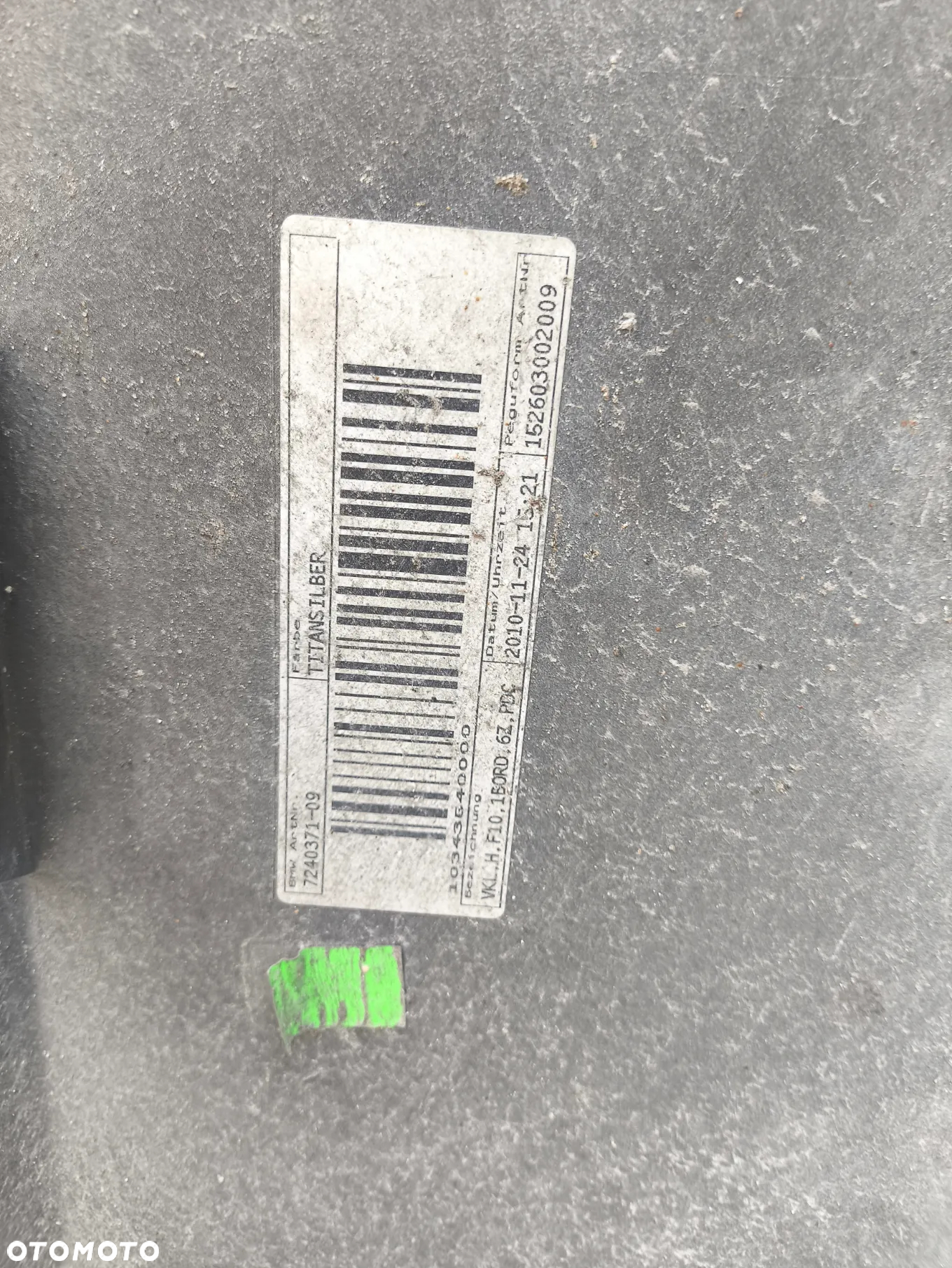 BMW F10 ZDERZAK TYLNY PDC TITANSILBER 7240371-09 - 9
