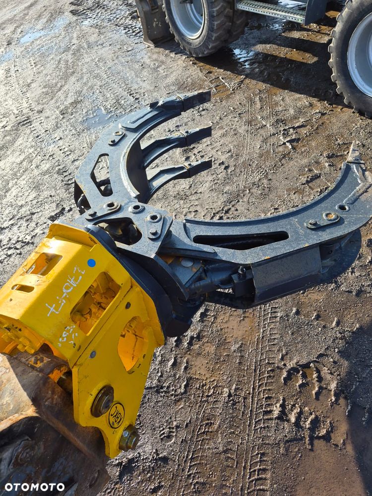 Chwytak hydrauliczny obrotowy 360 stopni na dwóch siłownikach na sworznie fi45mm fi70mm sortujący wyburzeniowy kleszcze pięciopalczaste KBKC RSB-50. NOWE!!! - 11