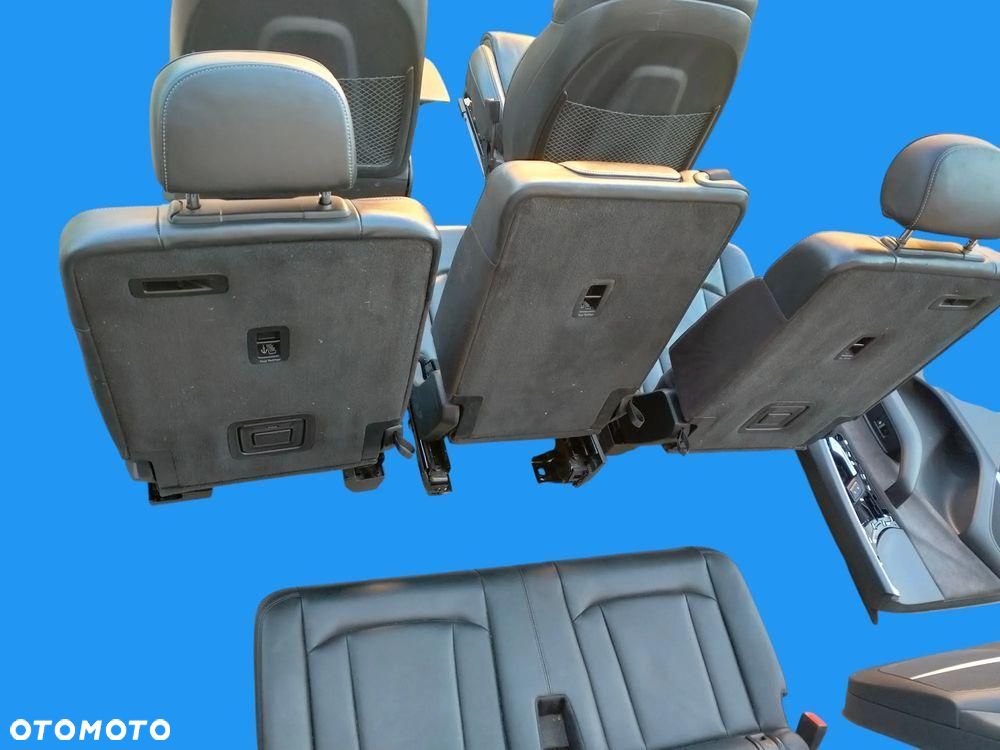 AUDI Q7 4M LIFT 22r FOTELE KANAPA BOCZKI TAPICERKA SKÓRA CZARNA - 14