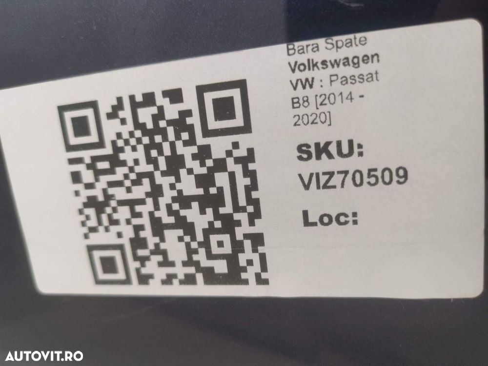 Bara Spate Volkswagen VW  Passat B8 2014 2015 2016 2017 2018 2019 2020 - 8