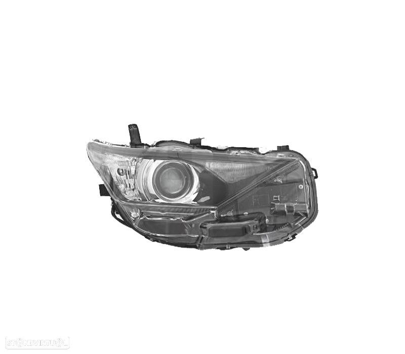 FAROL LED DIR TOYOTA AURIS 15-19 FUNDO NEGRO - 1